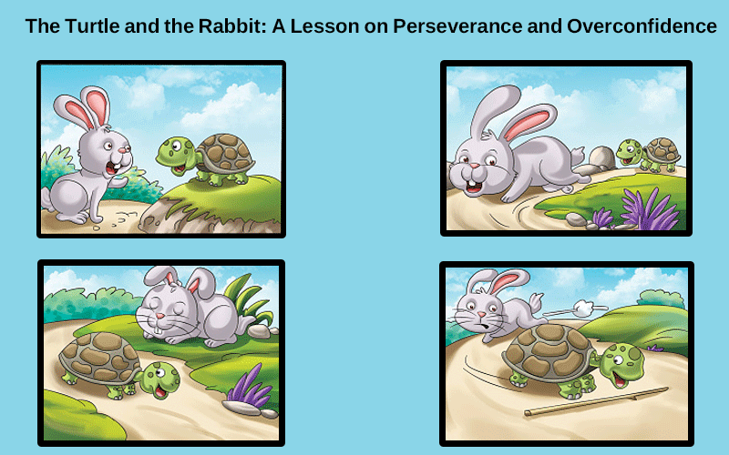 The Turtle and the Rabbit: A Lesson on Perseverance and Overconfidence