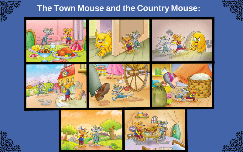 “The Town Mouse and the Country Mouse:”