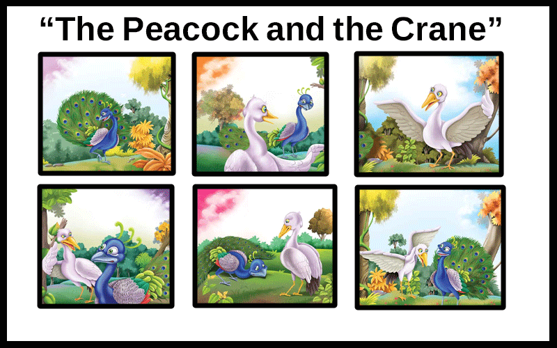 “The Peacock and the Crane”