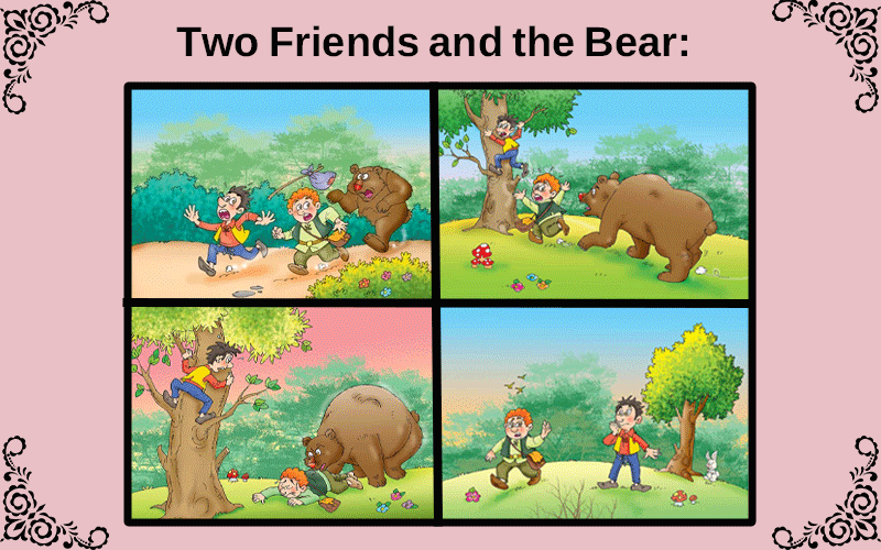 Two Friends and the Bear: A Tale of Friendship and Survival