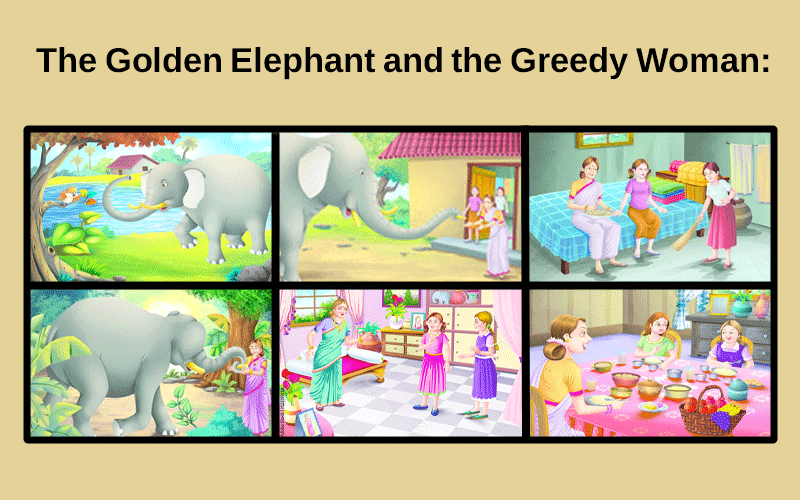 The Golden Elephant and the Greedy Woman: