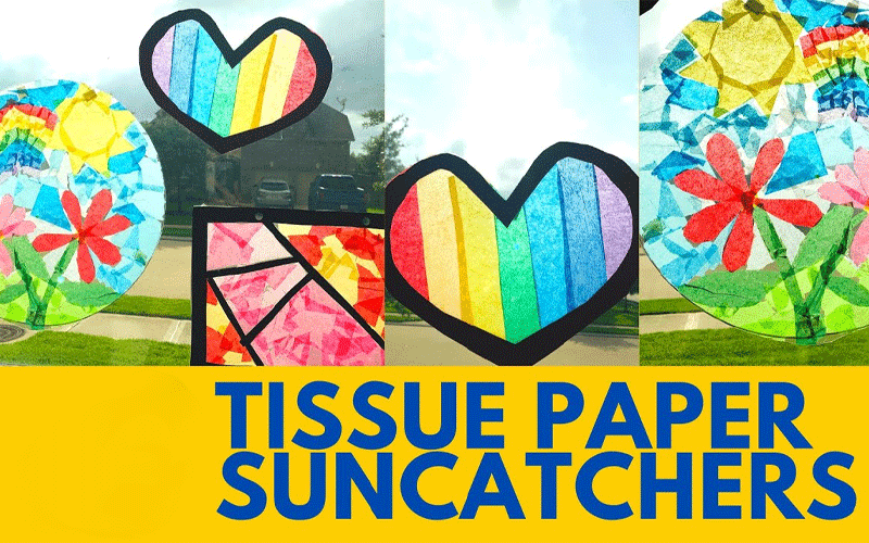 “Tissue Paper Suncatchers: A Colorful Craft to Brighten Your Day”