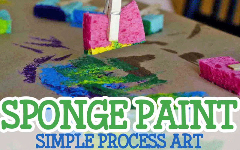 Splash of Creativity: Sponge Painting Adventures for Kids