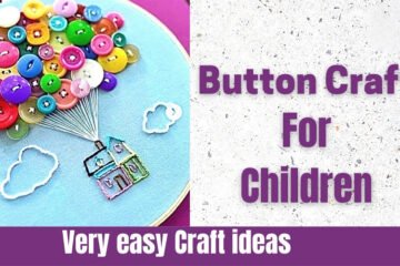 “Button Art Delight: Crafting Colorful Creations with Buttons”