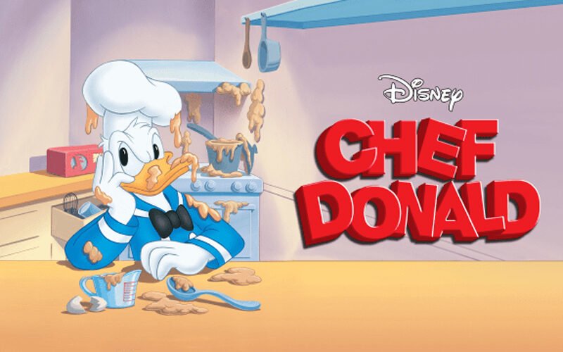 “Waffle Whimsy: Donald Duck’s Sticky Misadventure”